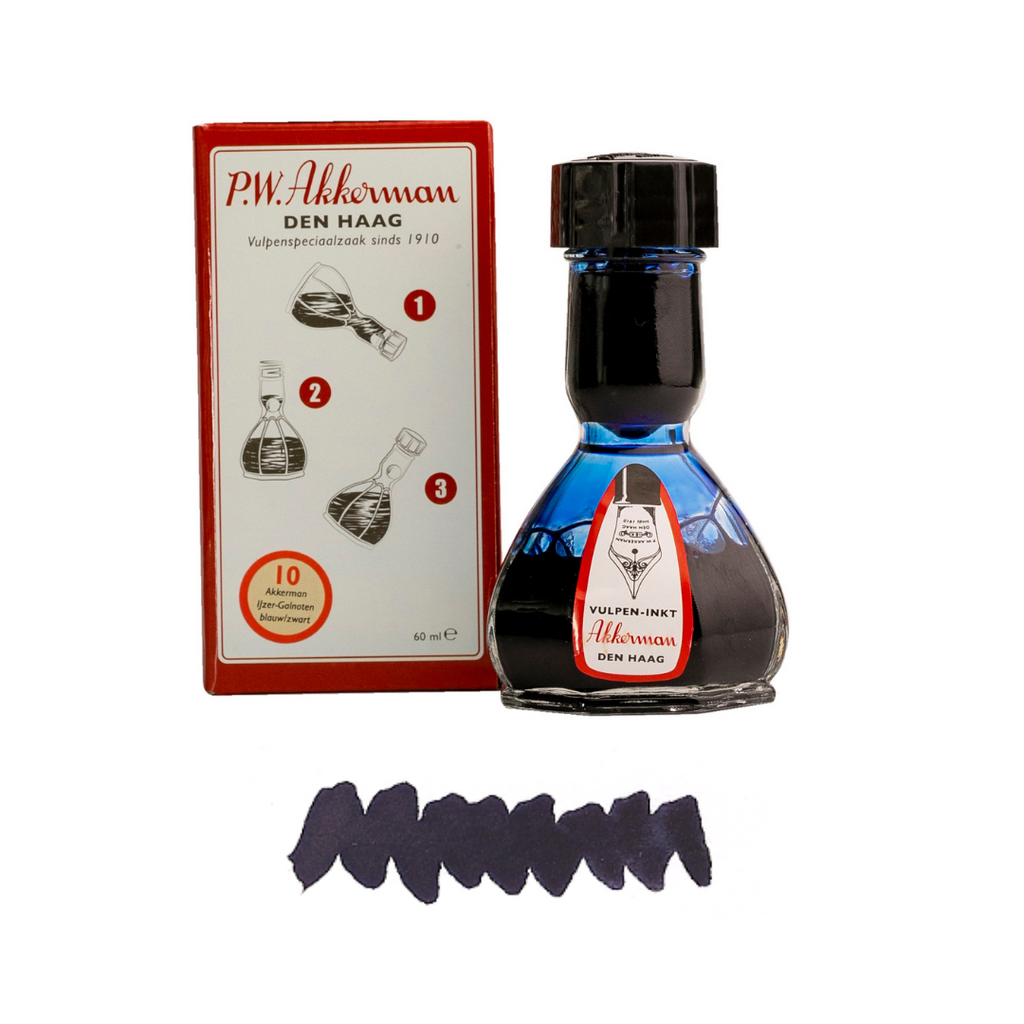 10. Iron Gall Nuts Blue/Black - Fountain Pen Ink – P.W. Akkerman Den Haag