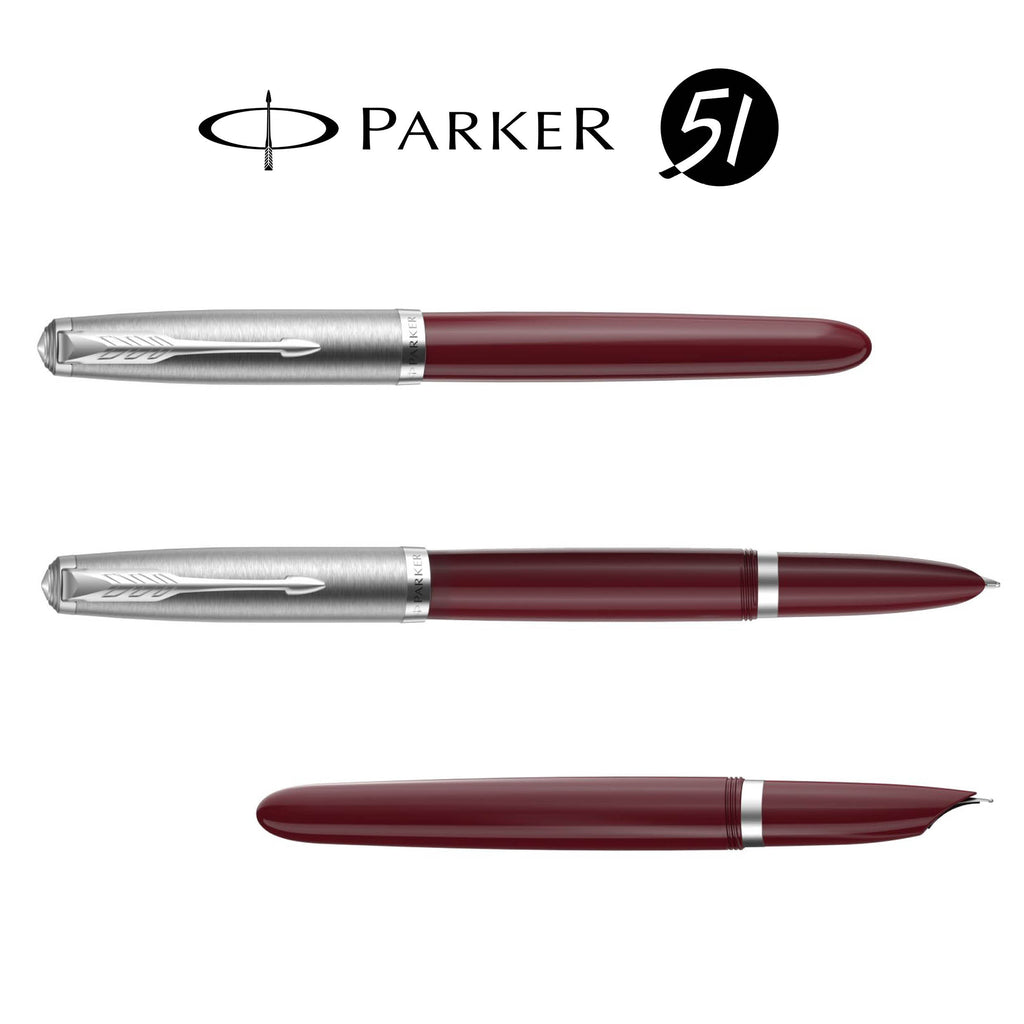 Parker 51 burgundy CT fountain pen – P.W. Akkerman Den Haag