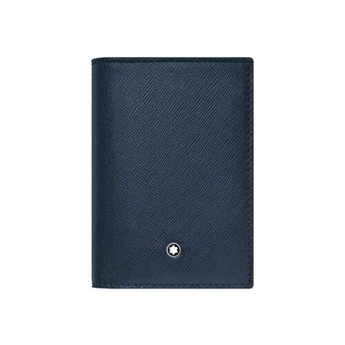 Montegrappa Business Card Case with Pockets - Blue & Grey