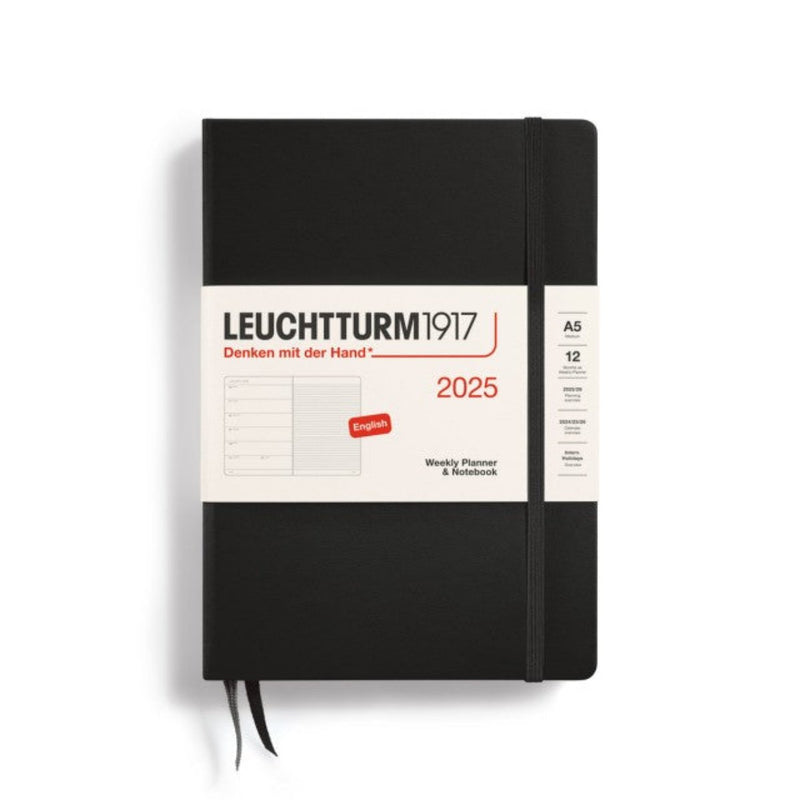 Leuchtturm1917 Agenda 2025 12M Hardcover Medium (A5) Weekly Planner/Notebook