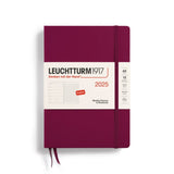 Leuchtturm1917 Agenda 2025 12M Hardcover Medium (A5) Weekly Planner/Notebook