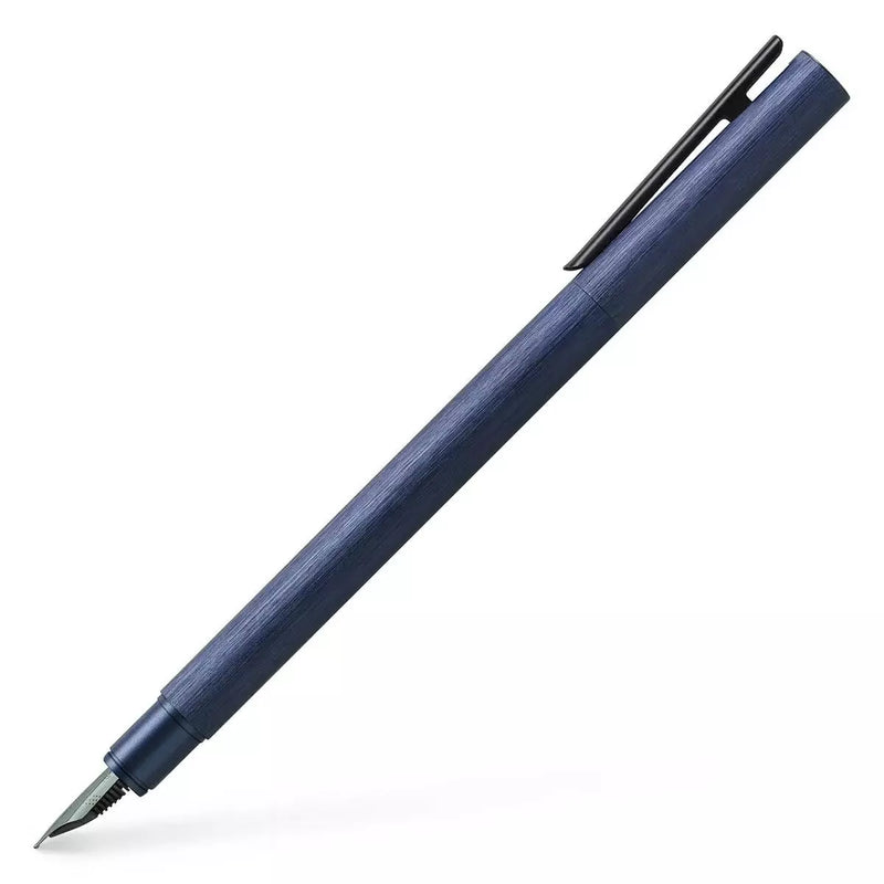 Faber-Castell NEO Slim Aluminium Blauw Vulpen