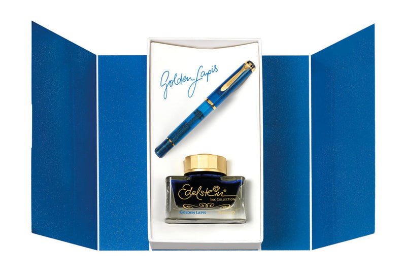 Pelikan Classic M200 Golden Lapis Vulpen Set