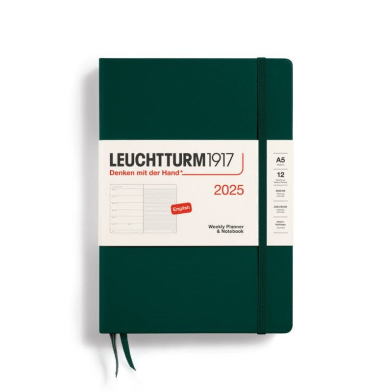 Leuchtturm1917 Agenda 2025 12M Hardcover Medium (A5) Weekly Planner/Notebook