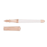 S.T. Dupont Liberté Feminine Wit Rosé goud Vulpen