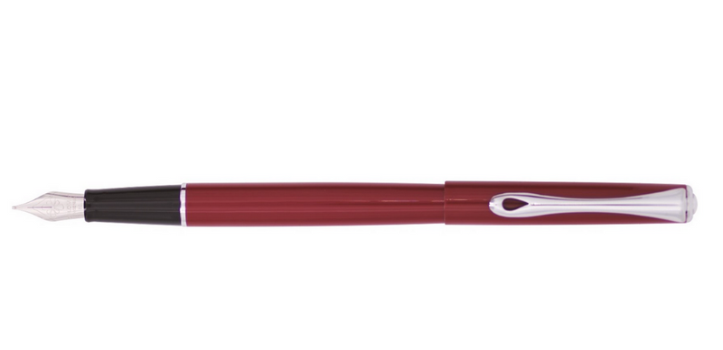 Diplomat Traveller dark red lacquer CT vulpen