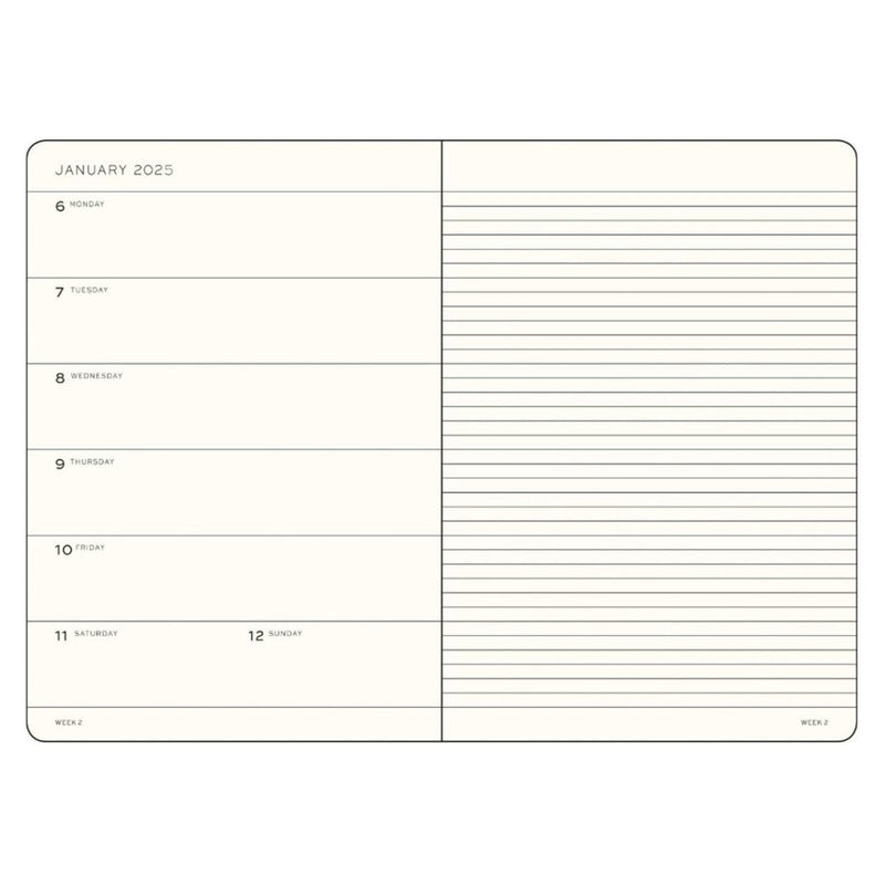 Leuchtturm1917 A6 Pocket Agenda 2025 Weekplanner + Notities