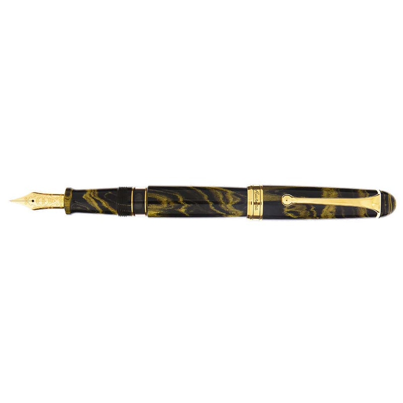 Aurora 88 Ebonite Marbled Yellow GT vulpen