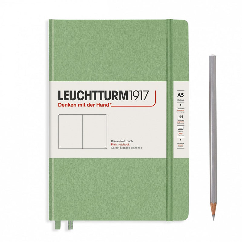 Leuchtturm1917 A5 Medium Hardcover Dotted Notebook - Navy