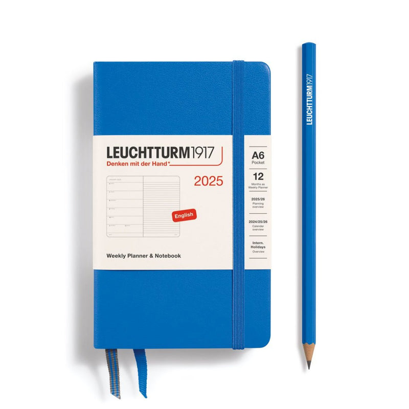 Leuchtturm1917 A6 Pocket Agenda 2025 Weekplanner + Notities