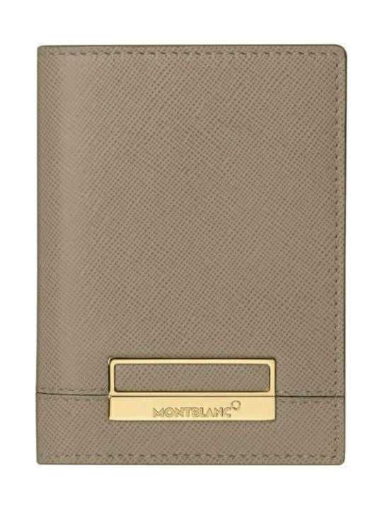 Montblanc Sartorial Leather Card Wallet Beige