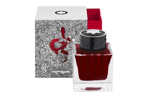 Montblanc The Legend of Zodiacs 'The Snake' Ink Bottle-50ml Rood