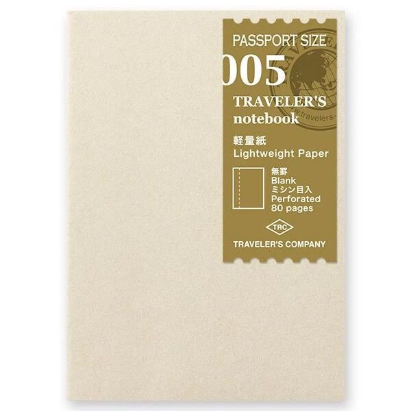 Traveler's Refill Passport Size 005 - Lightweight Paper