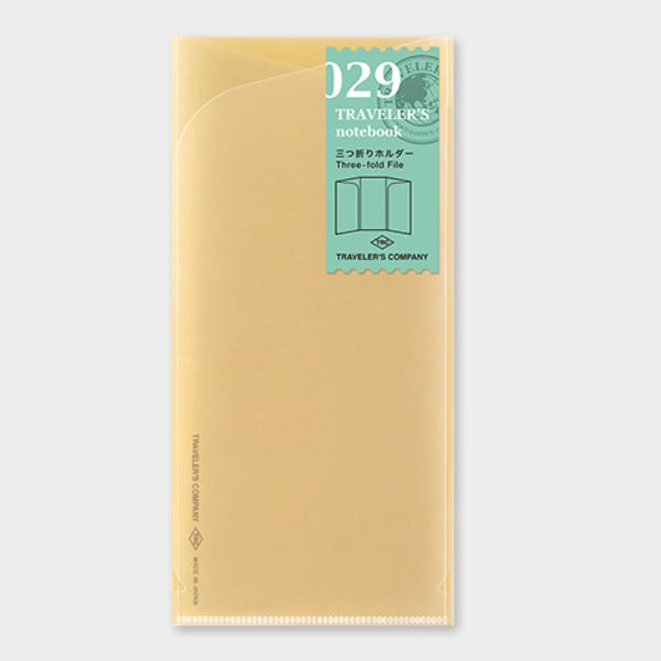 Traveler's Notebook Refill 029 - Three Fold File