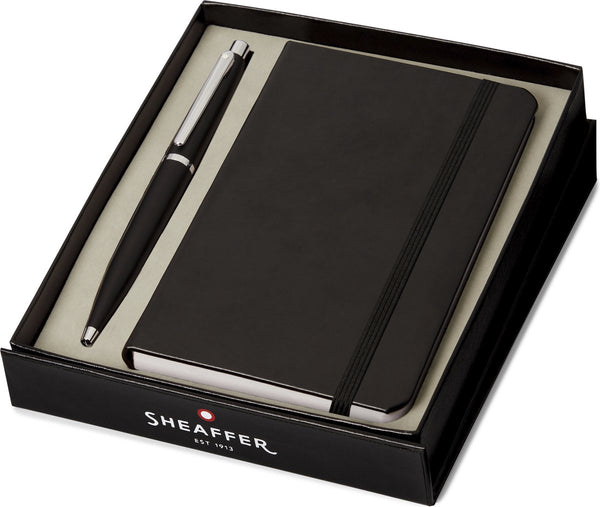 Sheaffer giftset Matte black balpen met A6 notebook