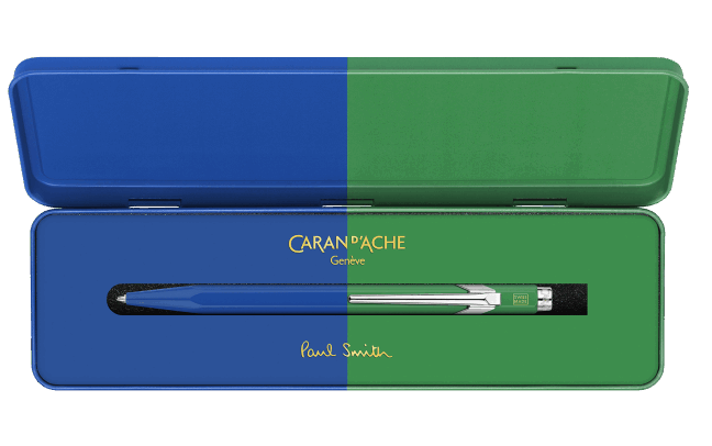 Caran d'Ache Paul Smith 849 Cobalt Blue & Emerald Green balpen - P.W. Akkerman Den Haag