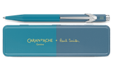 Caran d'Ache Paul Smith 849 Cyan Blue & Steel Blue balpen