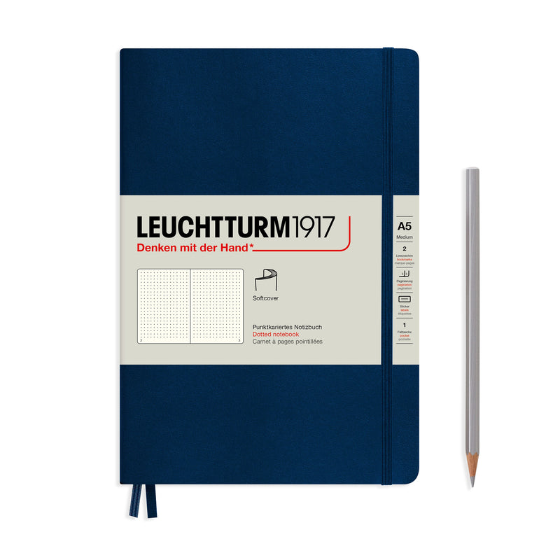 Leuchtturm 1917 Notitieboek Softcover Medium A5 Dots - P.W. Akkerman Den Haag